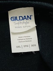 GILDAN RING SPUN SOFTSTYLE SIZE 3XL PIRATE NATION LONG SLEEVE ADULT BLACK SHIRT