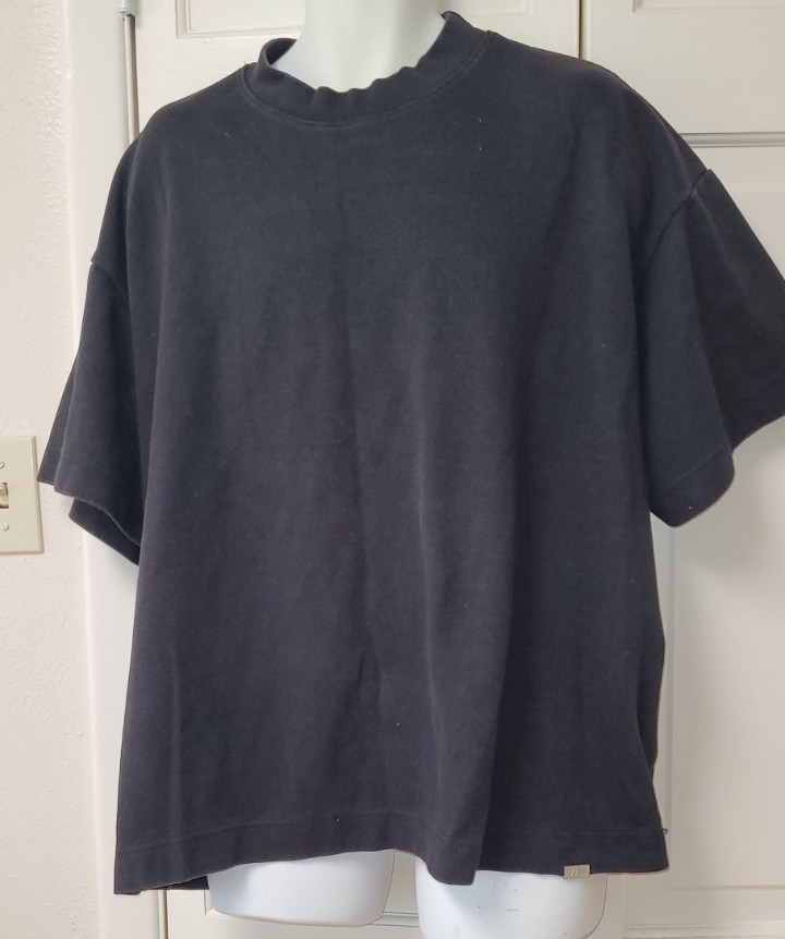 Boohoo MAN 3X Black Thick Rayon Blend Tee Elevated Basic Short Sleeve Streetwear