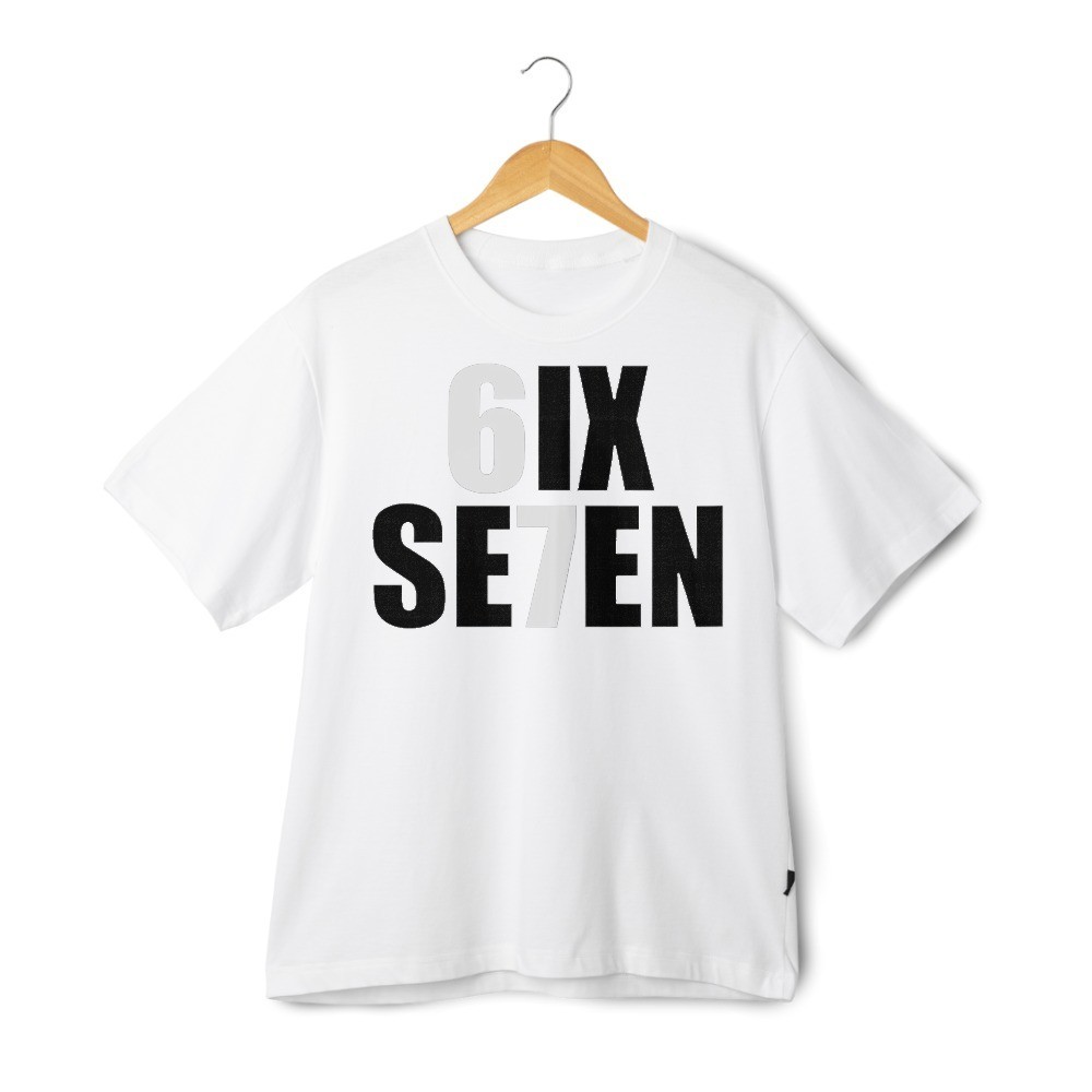 67 6IX SE7EN Number Graphic T-Shirt Trendy Modern Streetwear Unisex Tee gallery