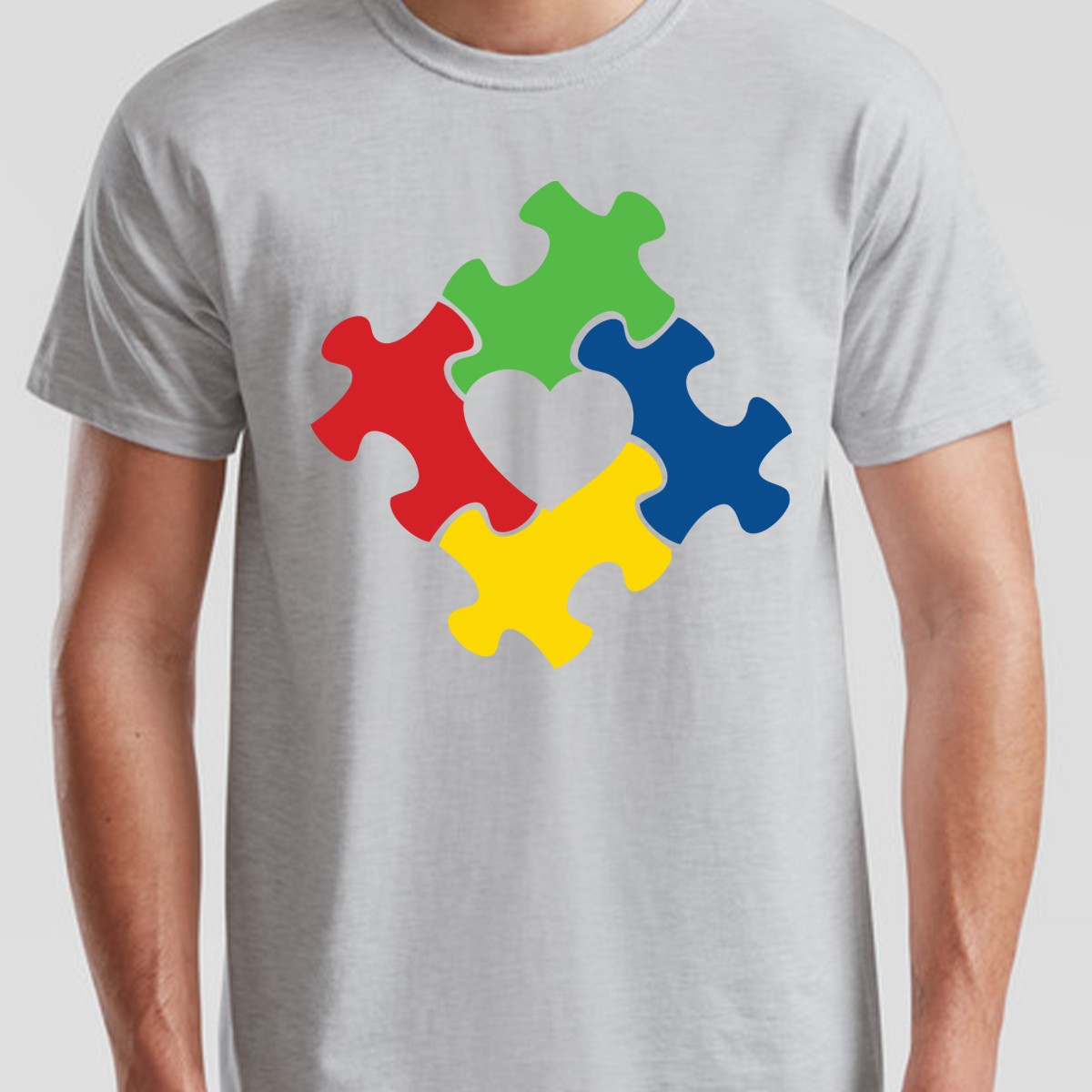 Colorful Abstract Puzzle Piece Support Unisex Tshirt Neurodiversity Support gallery
