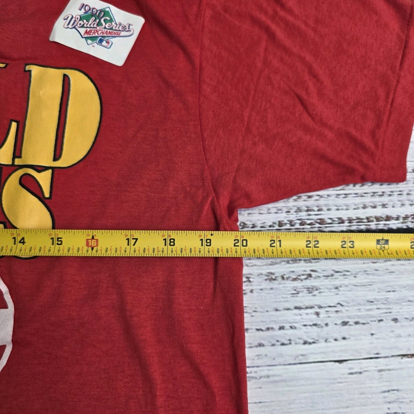 Vintage Cincinnati Reds T-Shirt Mens Large 1990s World Series Single Stitch Red gallery