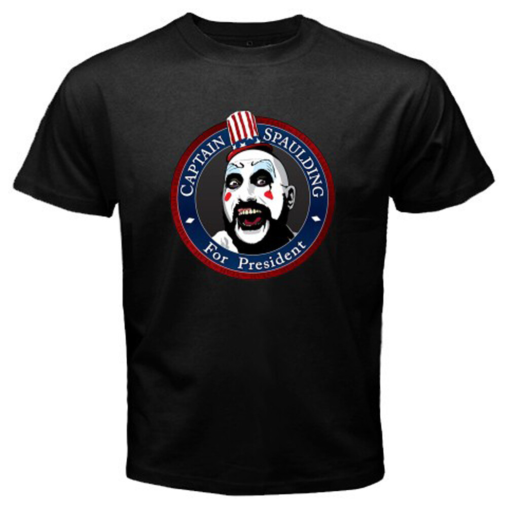 Captain Spaulding for President Movie TV Show Men’s Black Size S-5XL