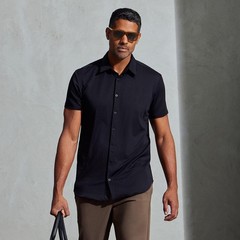 Exec Button Down Men’s Short Sleeve Casual Dress Shirt