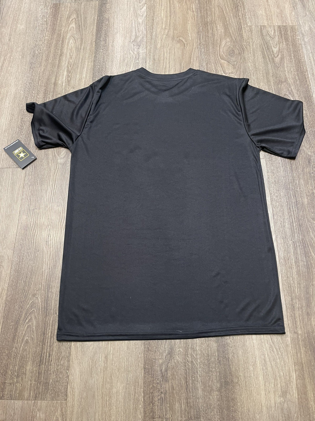 US Army Large Flag Logo Black Performance T-Shirt Military Official Licensed New gallery