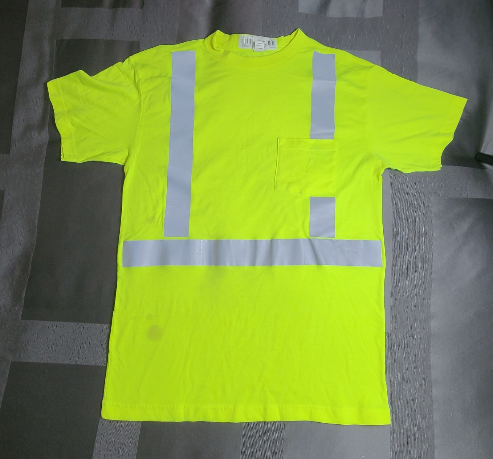Industrial Grade Large-Tall Yellow High Vis T Shirt. Type R Class 2