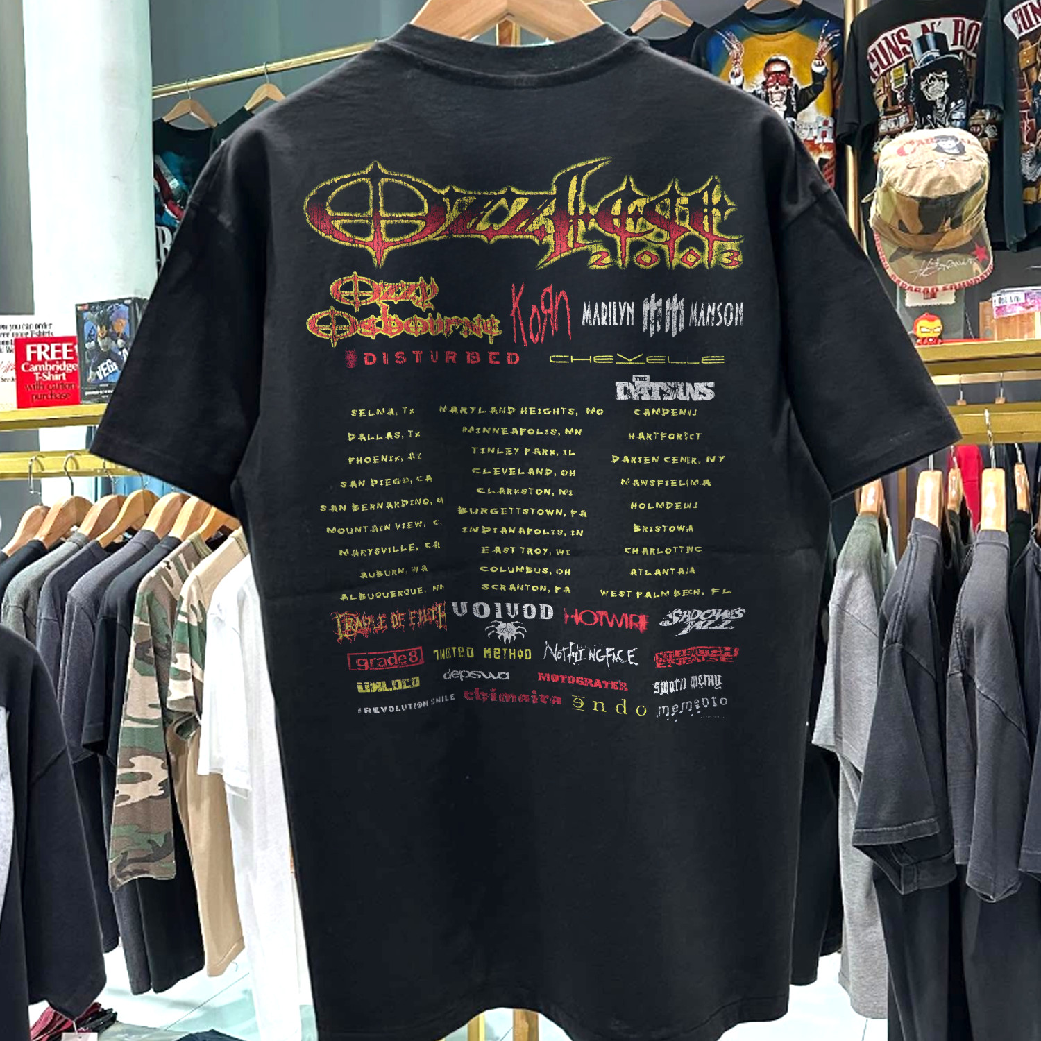 2003 Ozzfest '100% Pure F*ckin' Mayhem' Classic T-Shirt Black XL gallery