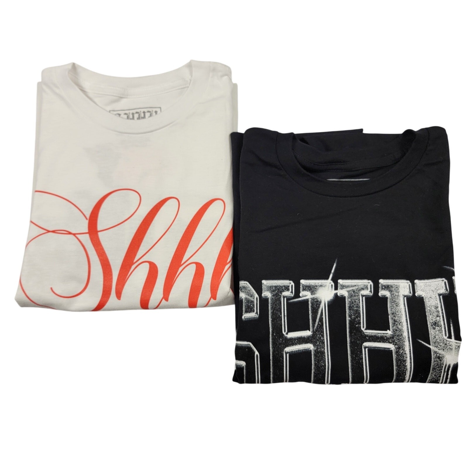 Bobby Shmurda SHHH “Shhh” 2-Pack T-Shirt Set White/Black XL New 728