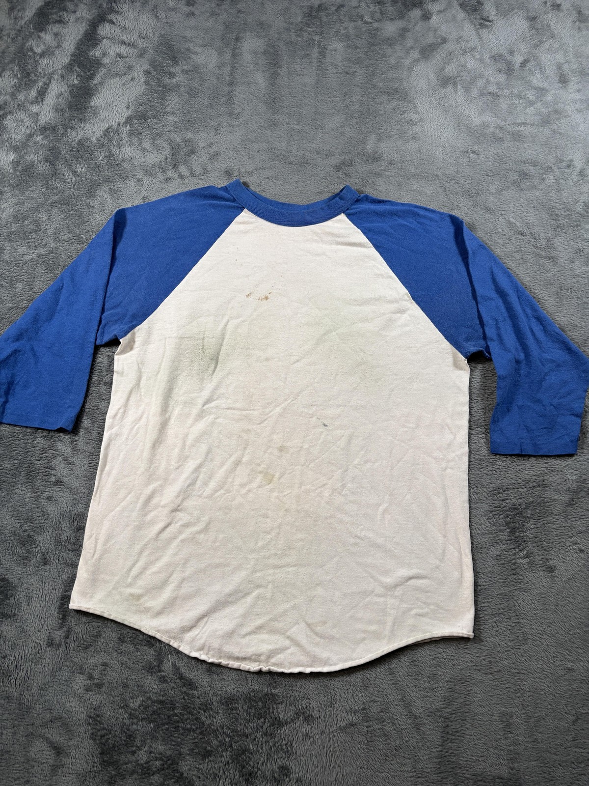 Vintage Augusta Sportswear Raglan Shirt Mens Large White Blue 3/4 Sleeve Tee 70s gallery
