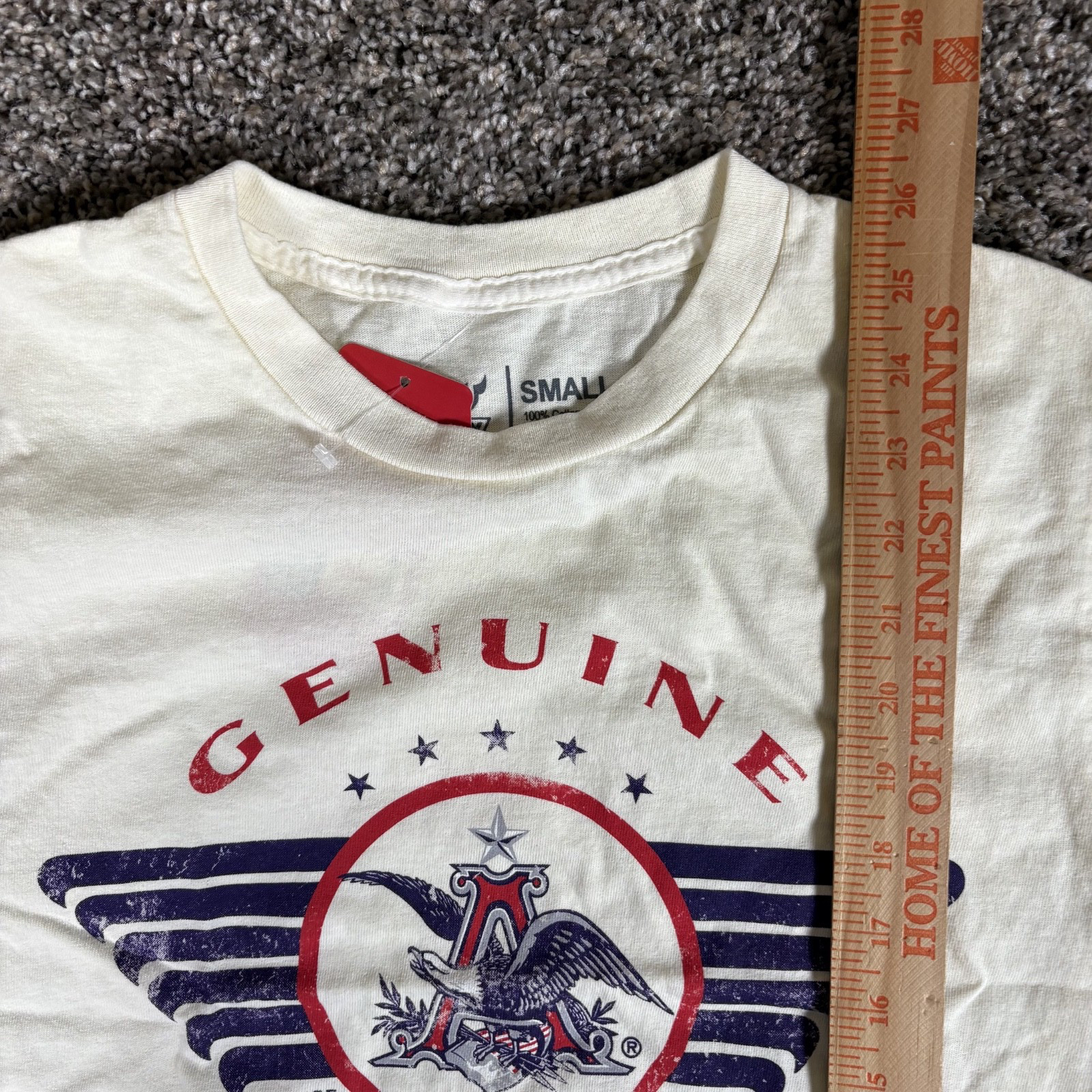 Budweiser King Of Beers T Shirt Mens White Brew City Graphic Print NWT gallery