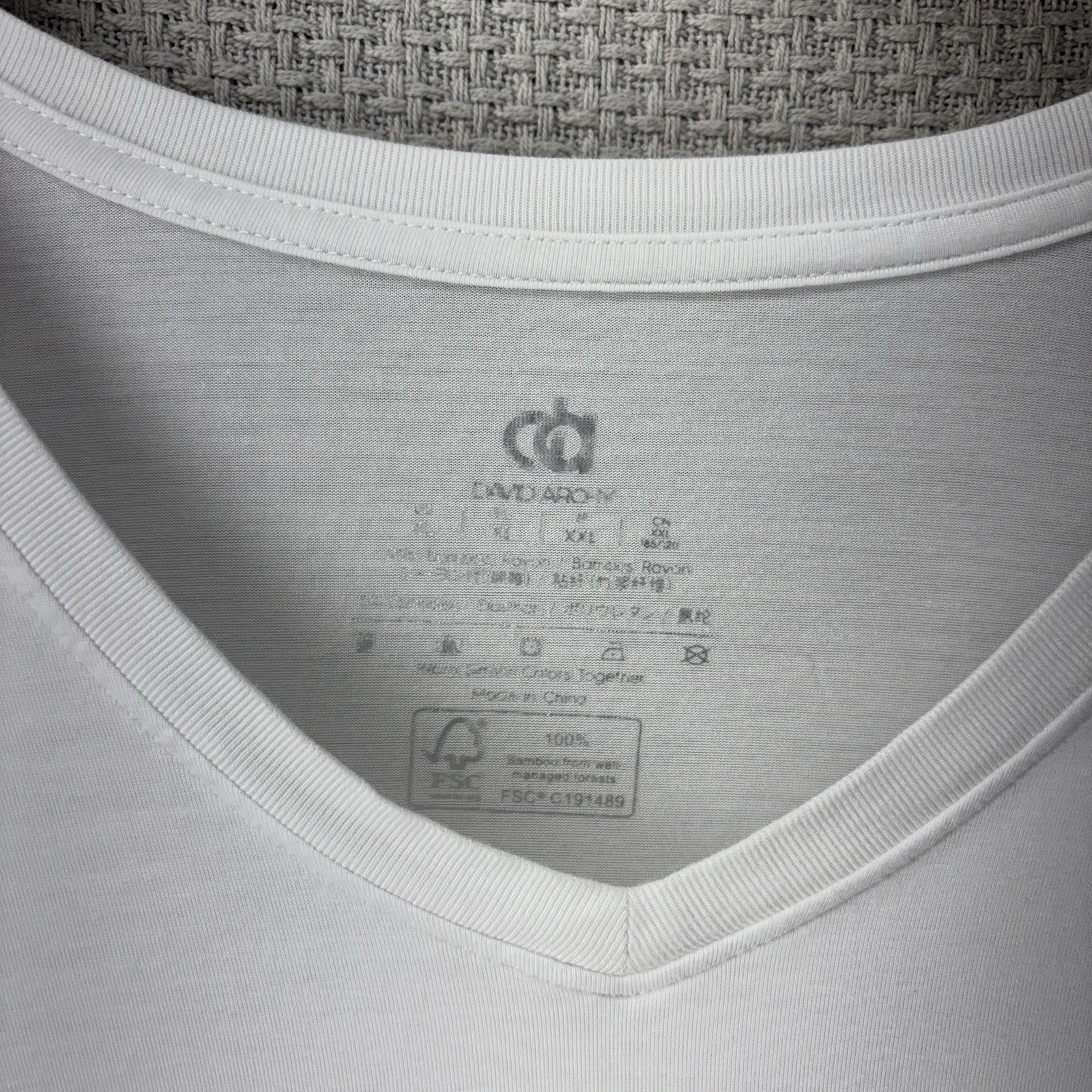 David Archy Mens White Shirt Size XL Bamboo Rayon Moisture-Wicking Stretch gallery