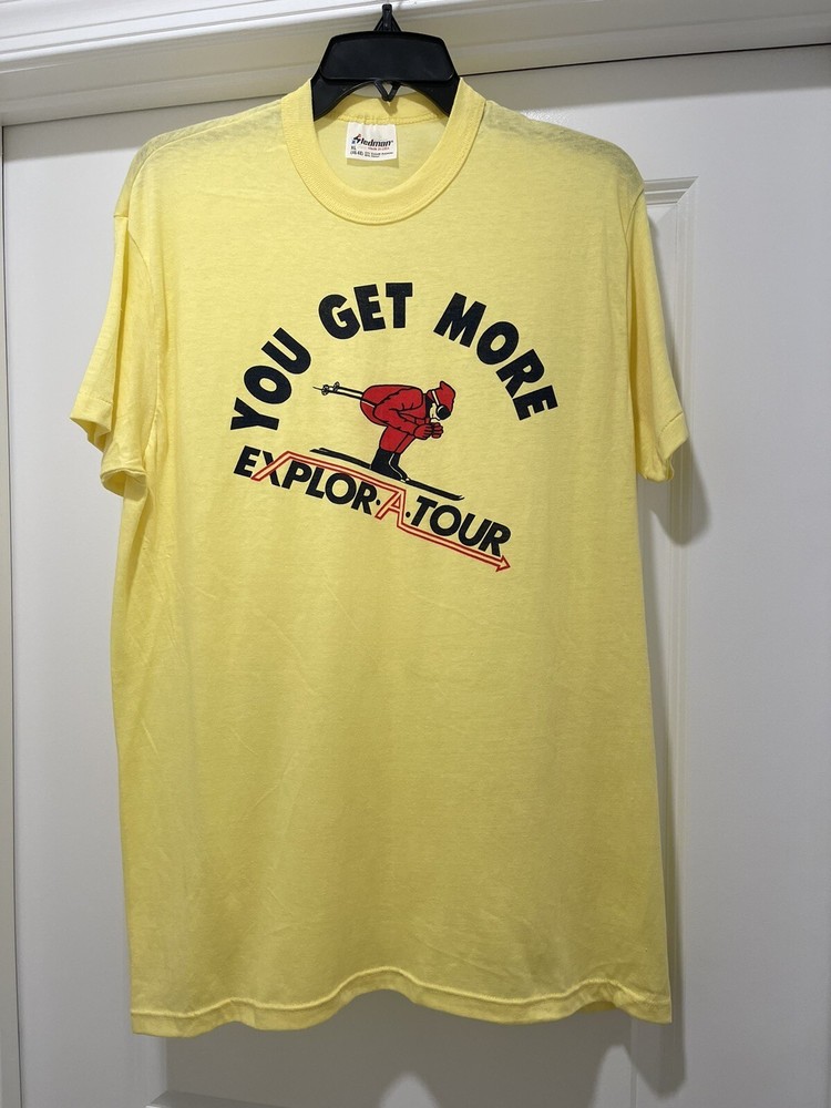 Vintage Skiing Shirt 1990’s Explor A Tour Outdoor Sports Snow Travel Winter