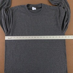 Port & Company Core Cotton Men’s Medium Charcoal Heather Long Sleeve T-Shirt New