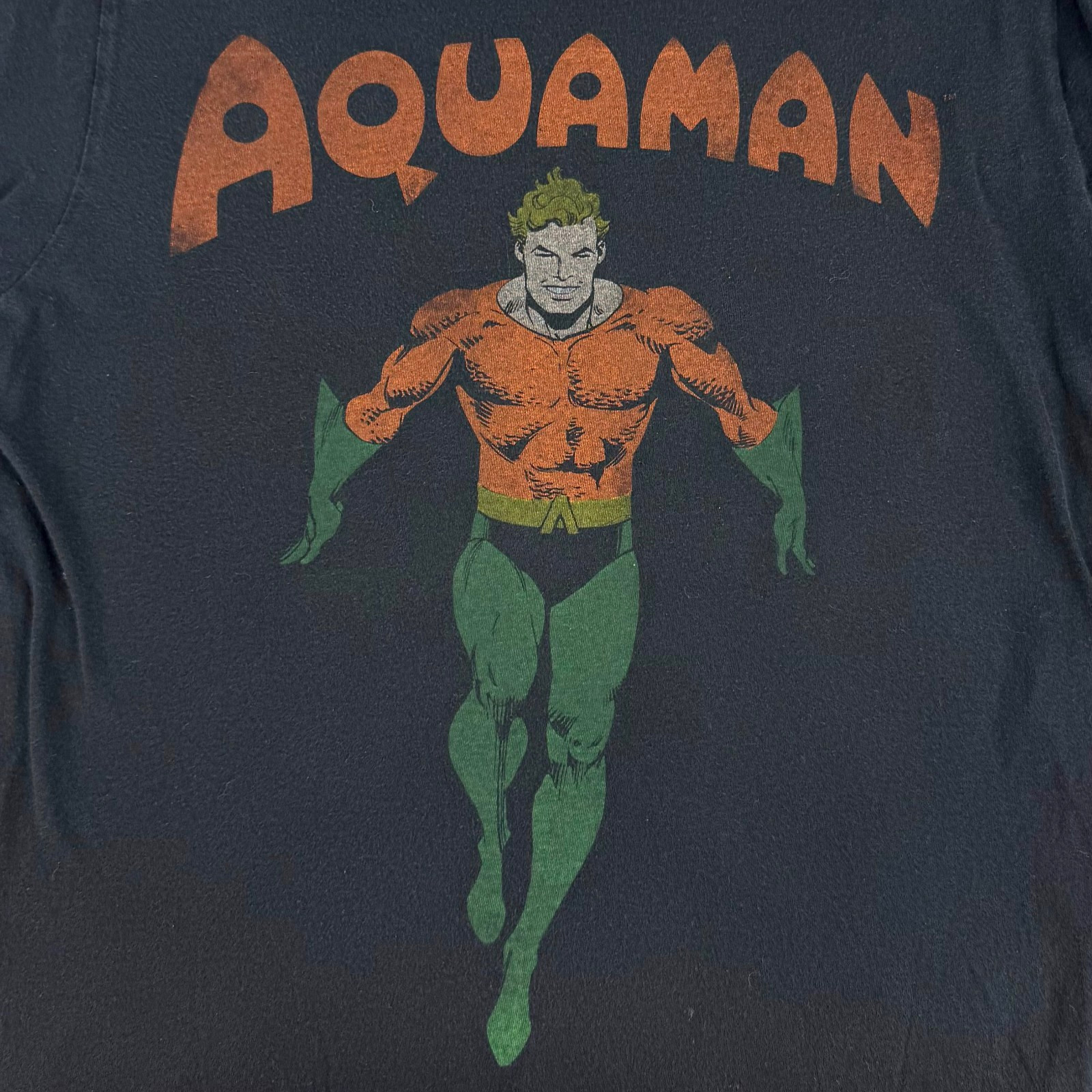 DC Comics Vintage Aquaman T Shirt 1990s Y2K Arthur Curry on Changes Adult Size M gallery