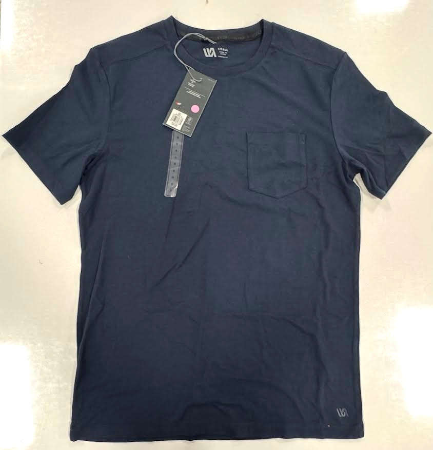 VRST ‘ MENS ‘ WASHED TEE ‘ DARKER ARDOSIA SLATE ‘ SMALL – UV PROTECTION
