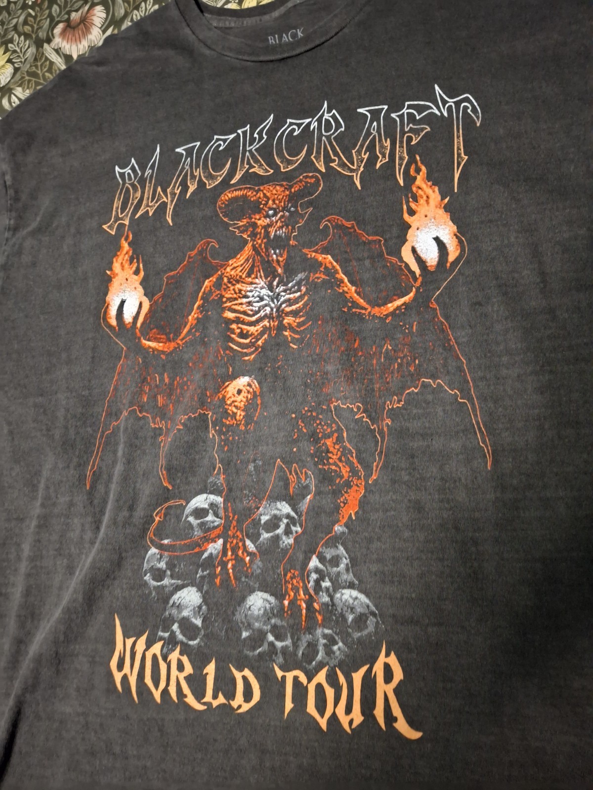 Blackcraft Cult World Tour T Shirt Size XL Gray Short Sleeve Double Sided Gothic gallery