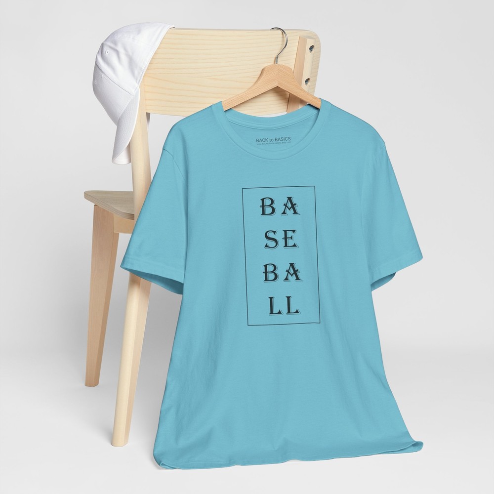 Baseball – Short Sleeve Tee, Fun Gender Neutral Workout Shirt, Game Day Shirt
