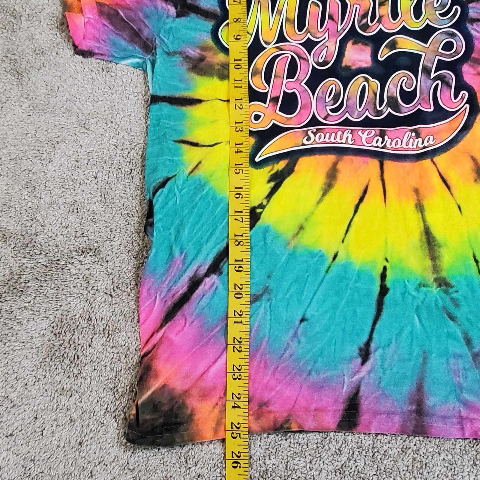 Myrtle Beach Carolina Tie Dye T Shirt Vacation Tee Unisex Small S gallery