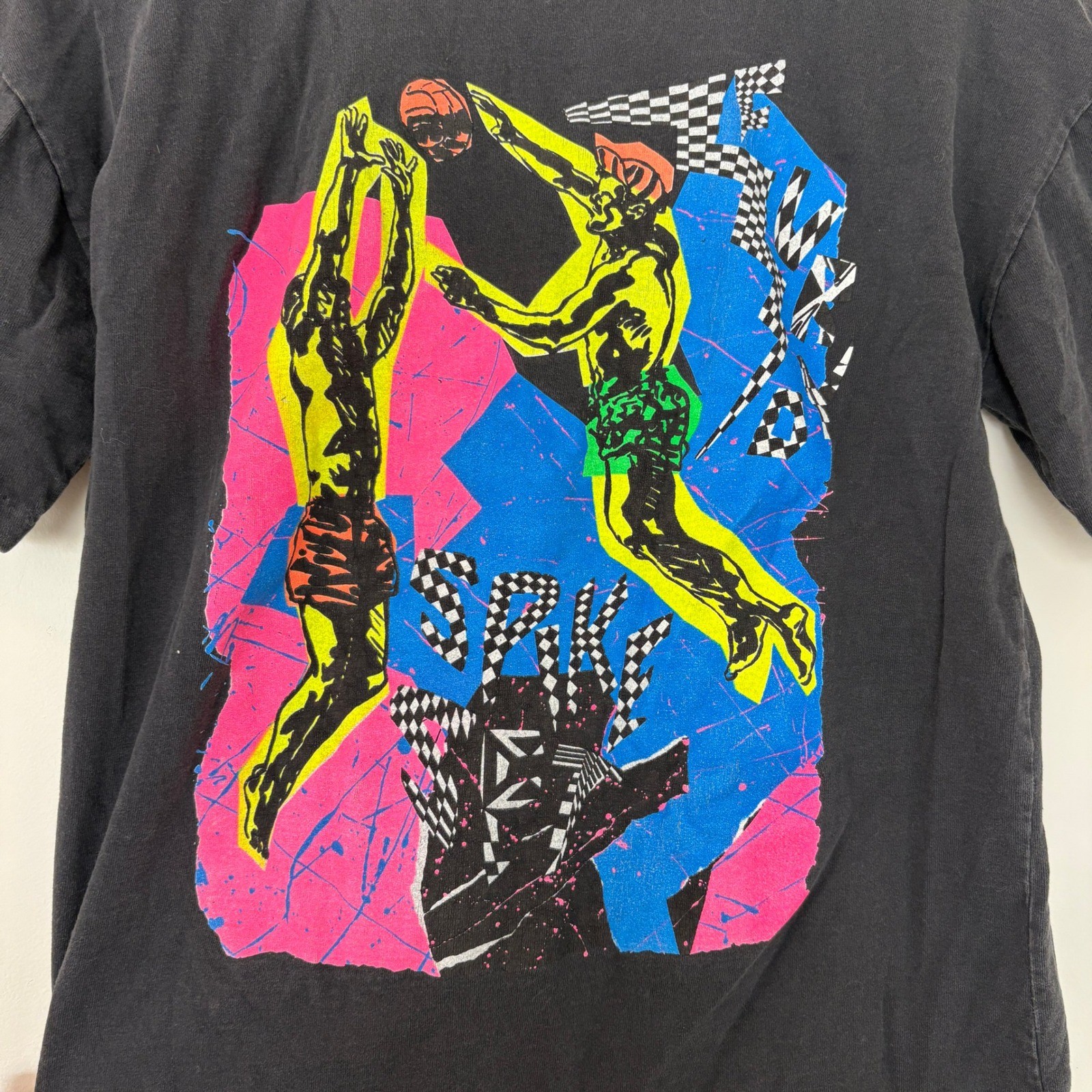 Vintage Furvo Global Quality Spike Set Graphic T Shirt Mens XL Black Made in USA gallery