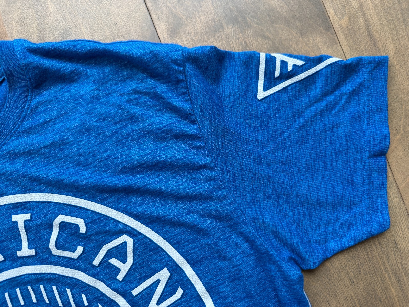 American Fighter Premium Athletics Blue 50/50 Cotton Poly Blend T-Shirt Men's XL gallery