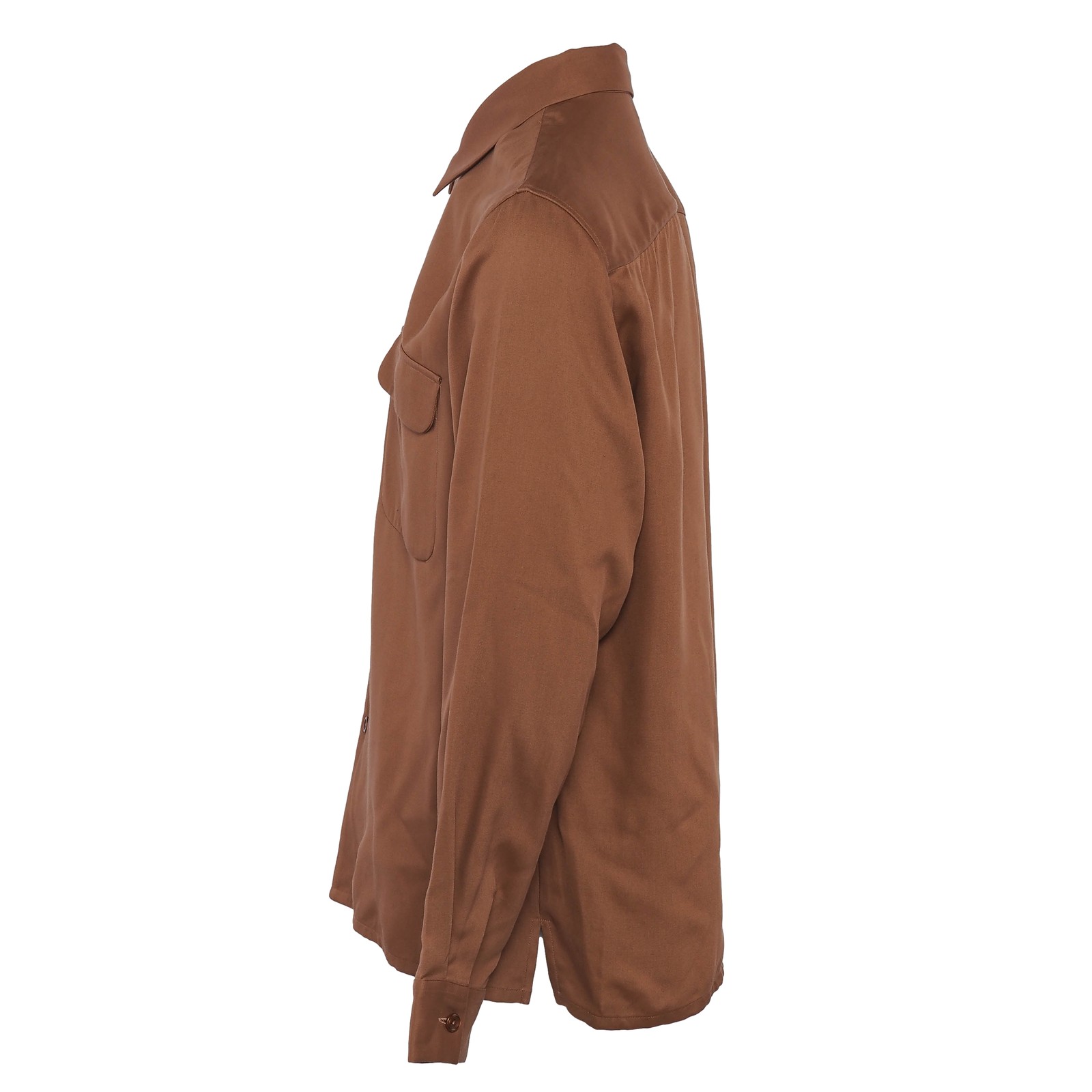 Sandro Paris shirt brown size L men's long sleeve shirt lyocell viscose shpcm00558 gallery