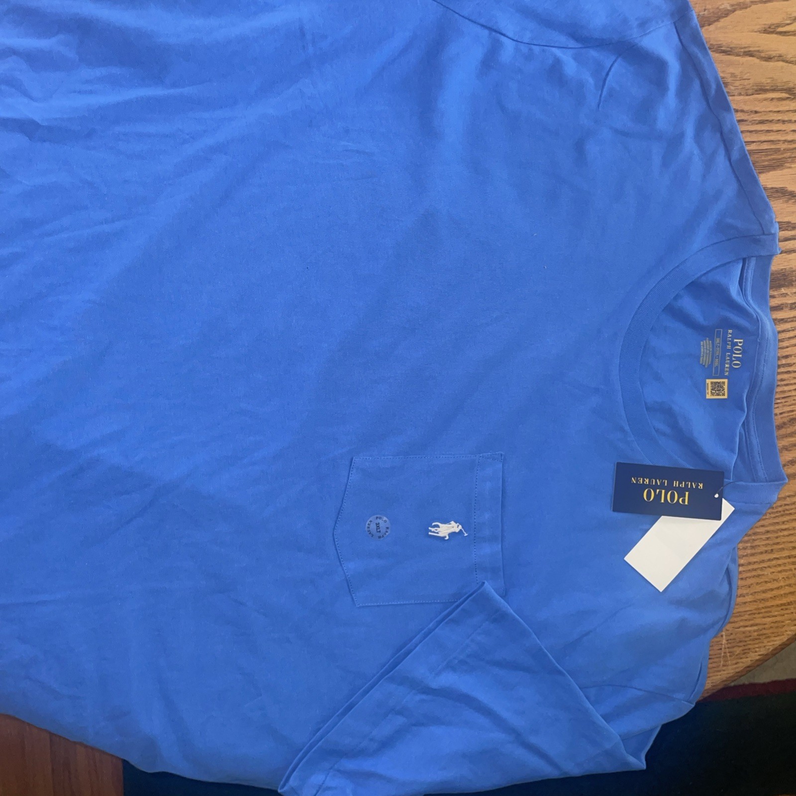 3XLT NWT Polo Ralph Lauren Men's Blue Pocket Cotton Short Sleeve T-Shirt $60 gallery