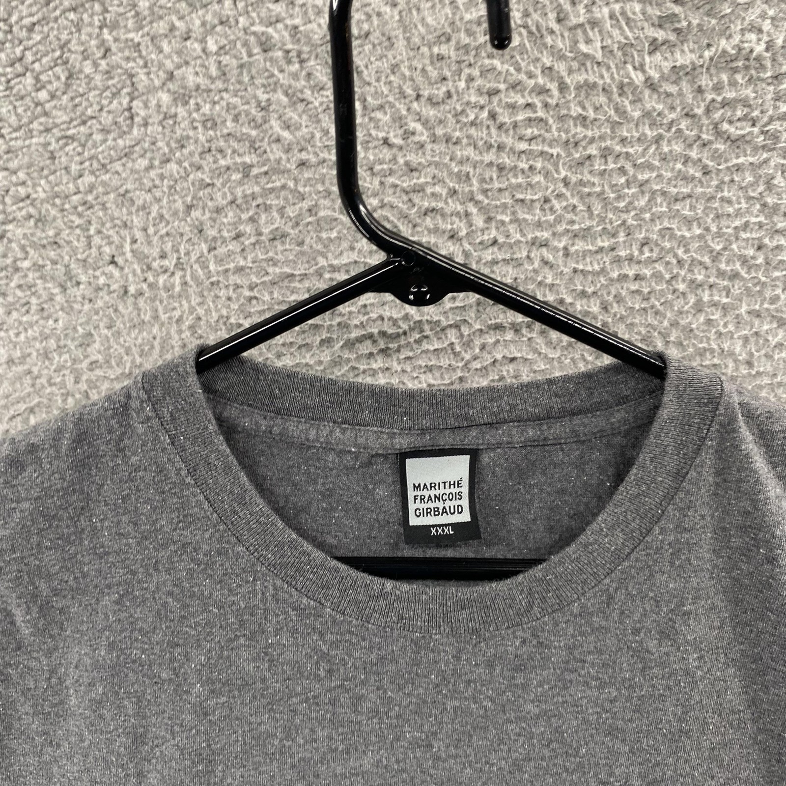 VINTAGE Marithe Francois Girbaud T Shirt Mens 3XL Gray Script Graphic Streetwear gallery