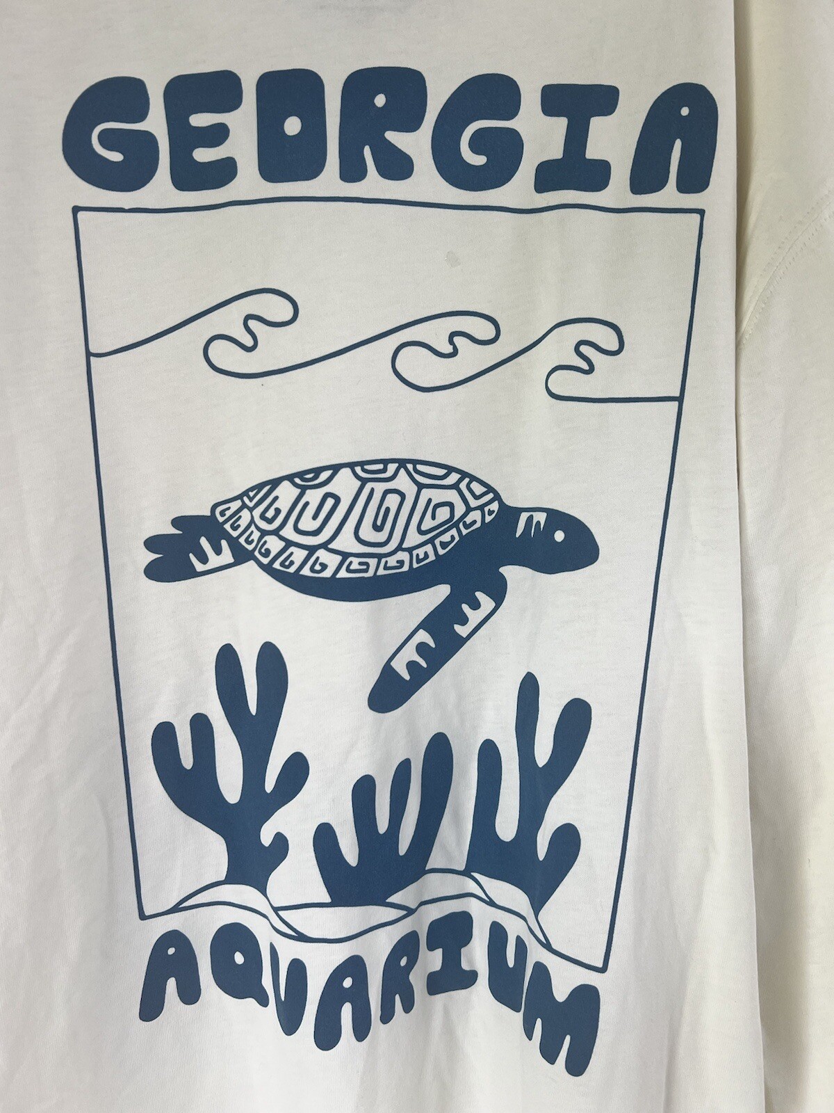 Georgia Aquarium Long Sleeve T-shirt XXL Vintage Style Sea Turtles gallery