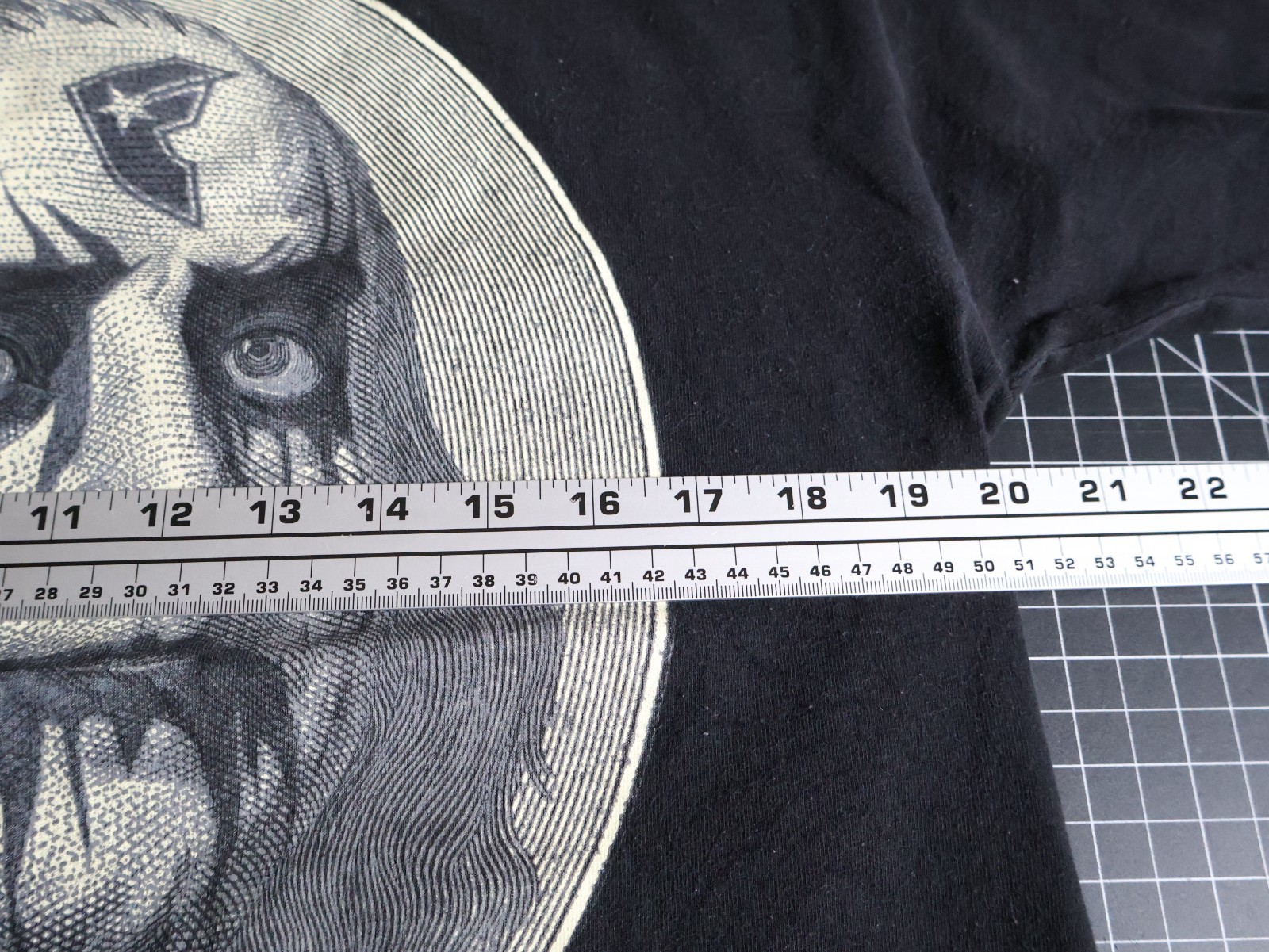 Famous Stars & Straps T-Shirt Men's Medium Black Ben Franklin (Large Tag) VTG gallery