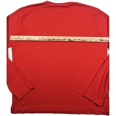 Apple Employee Long Sleeve Logo Tech Shirt Mens L Red Tee Soft Quality Tshirt