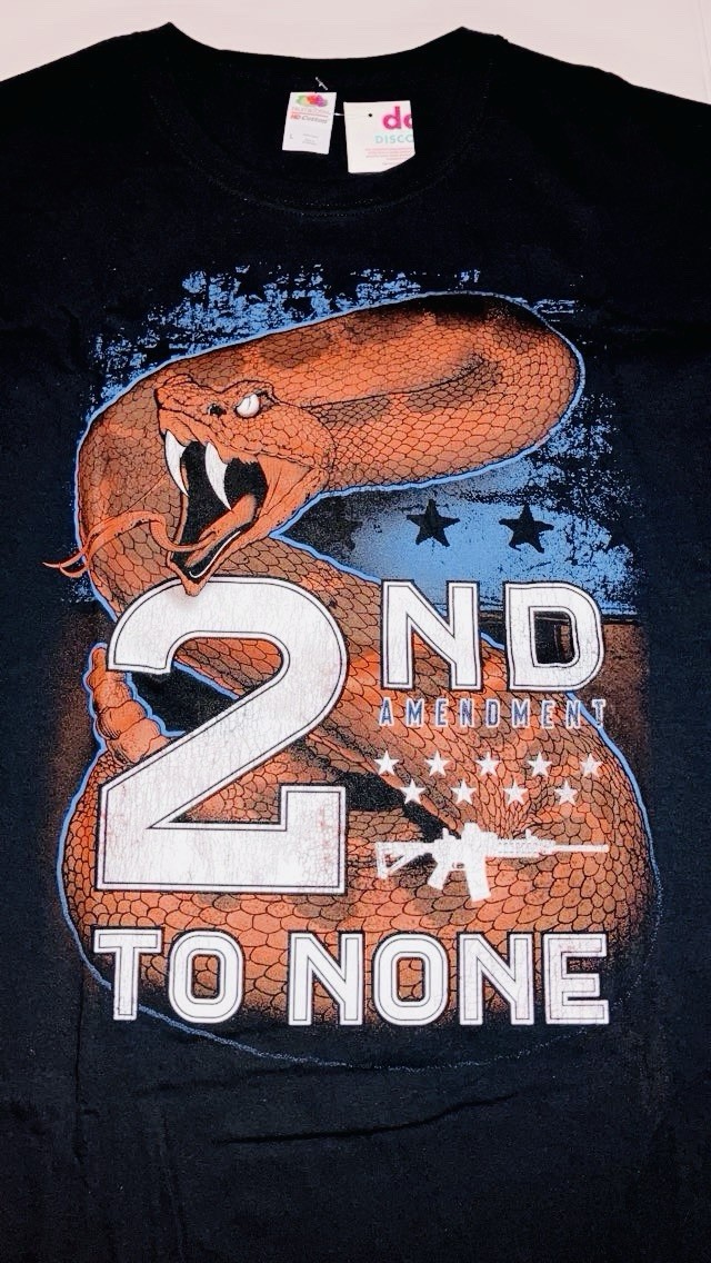 2ND AMENDMENT t-shirt, 2nd To None Men’s Size L, Right To Bear Arms, Rifle Tee gallery