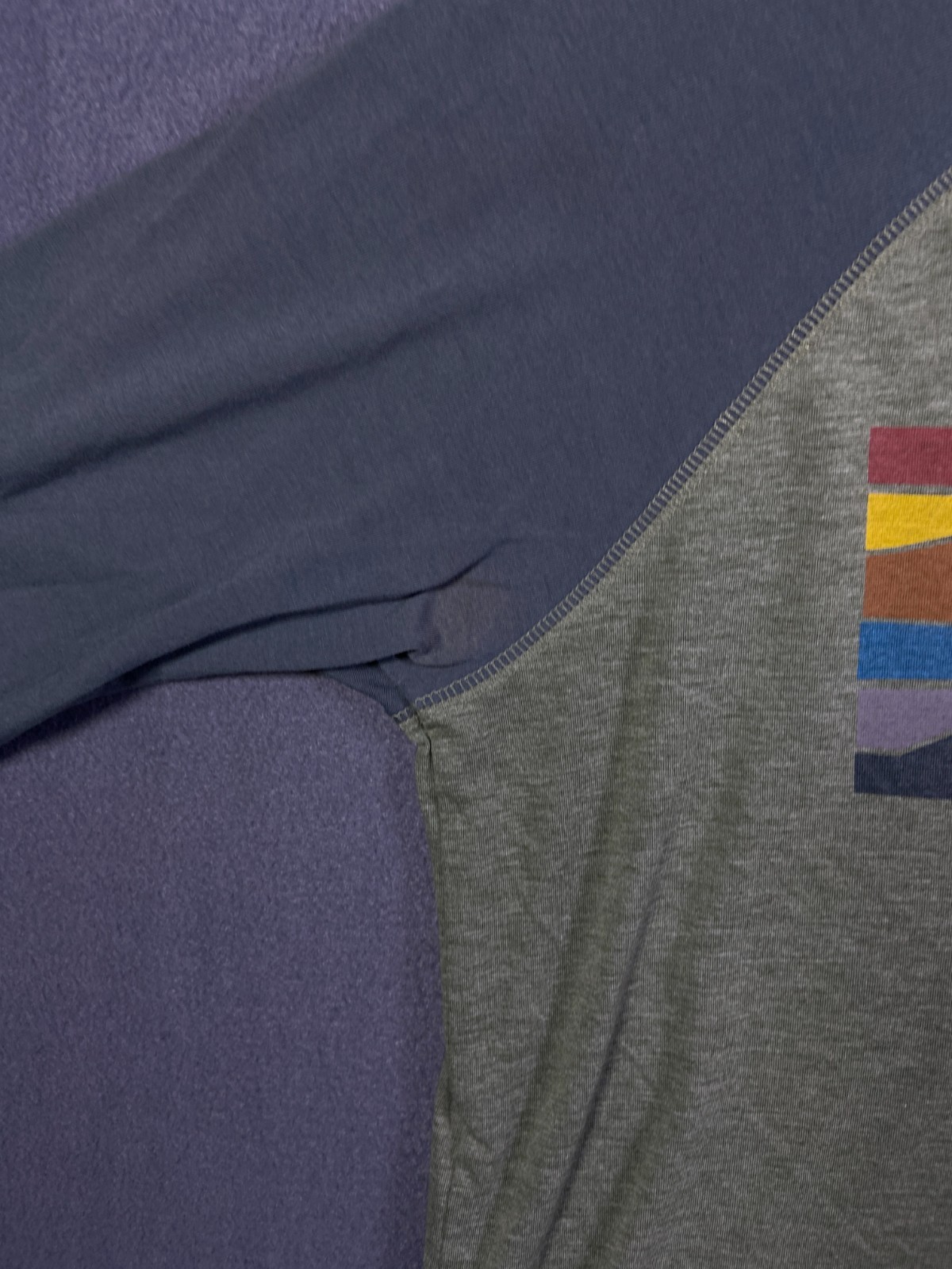 L.L. Bean Men's S Reg Slightly Fitted Comfort Camp Mountain Landscape Navy *read gallery