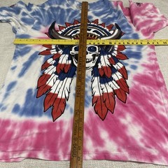 REASON TIE DYE BLUE, PINK, WHITE GRAPHIC 100% CottonT SHIRT MEN SIZE L