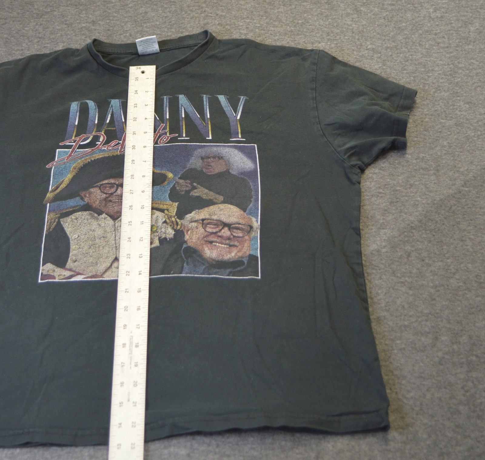 Danny Devito Black T-shirt Uneek Large Faded gallery