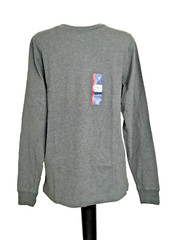 GEORGE SUPER SOFT GRAY LONG SLEEVE CREW NECK TEE SHIRT Sz S