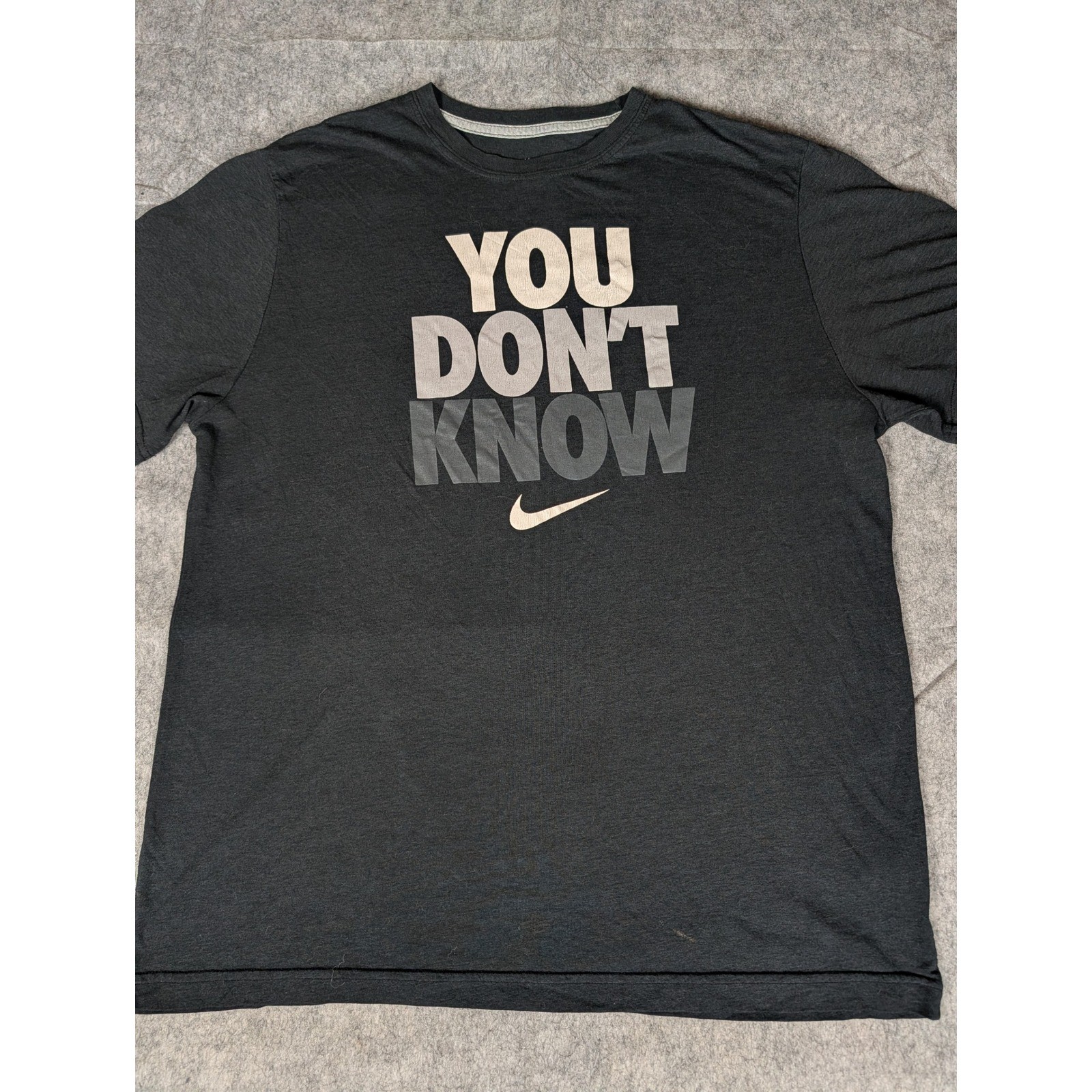 Nike Athletic Dept You Don't Know Graphic T-Shirt Black Regular Fit XL gallery