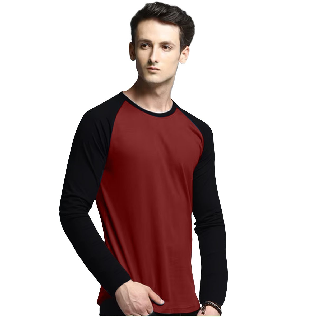 Mens Long Sleeve Raglan T-Shirt Baseball Team Teen Tee Fashion Crew Neck S-2X gallery