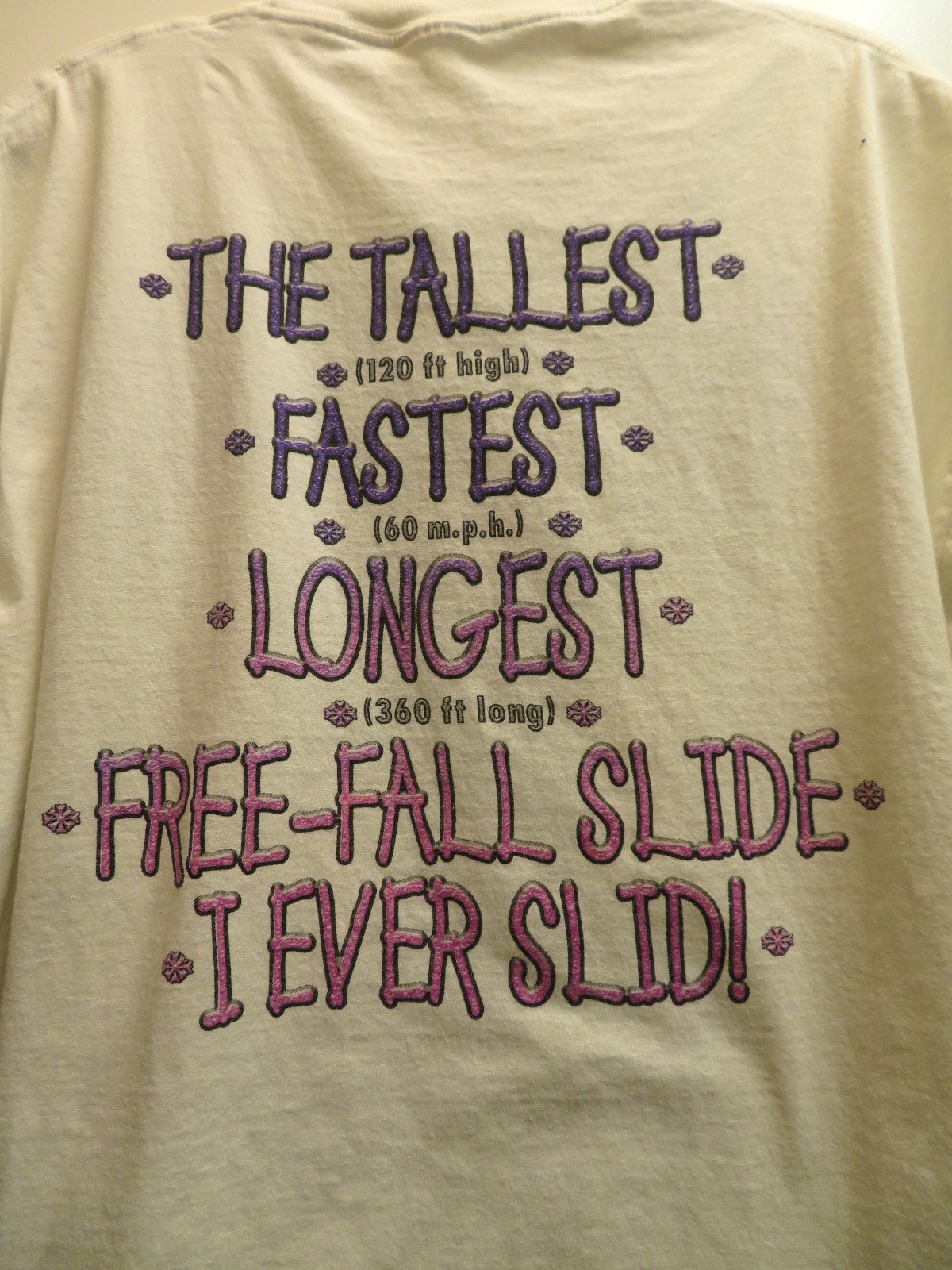 Vintage 90s Disney Blizzard Beach/Summit Plummit Men's XL tshirt-see Description gallery