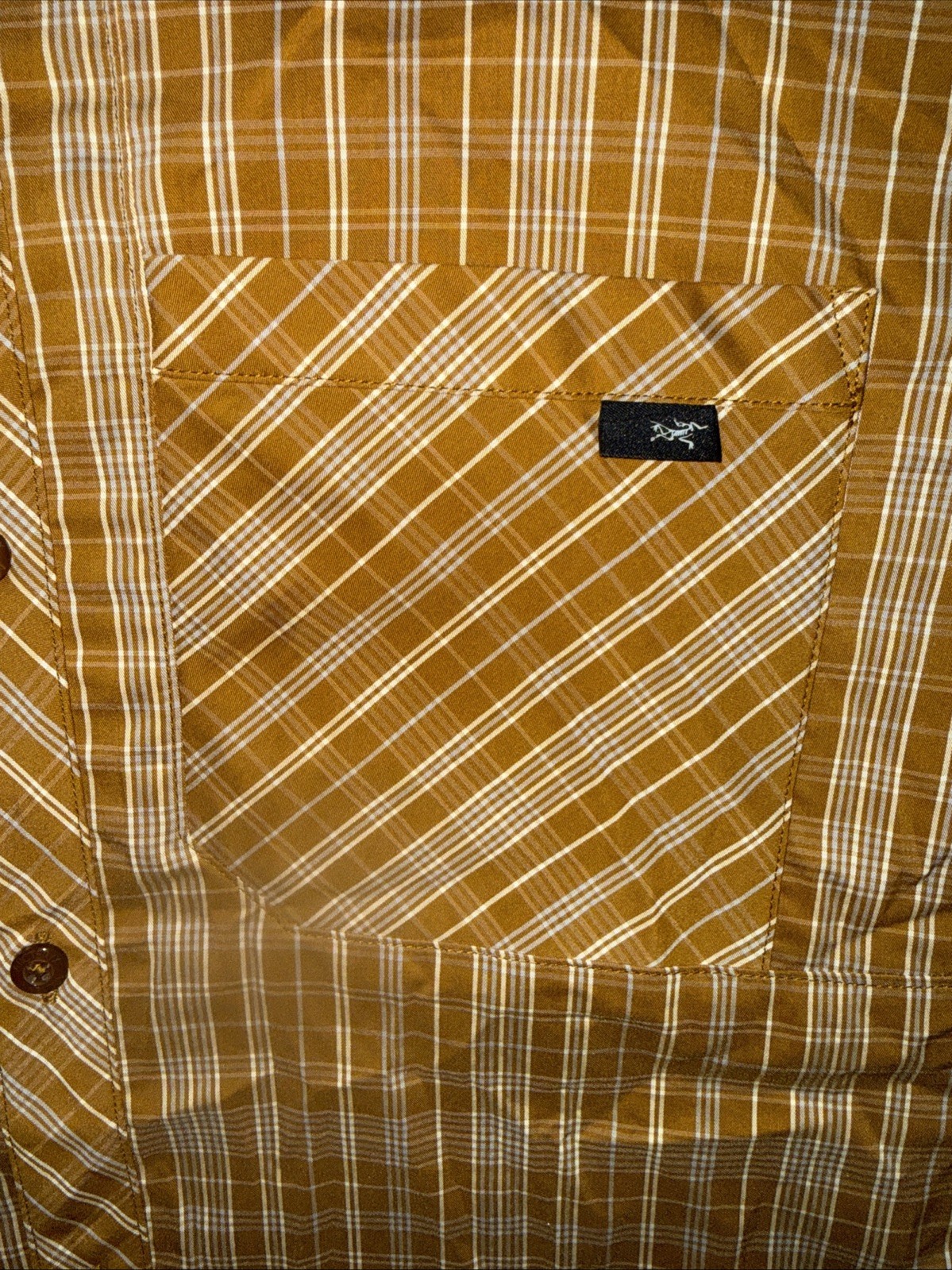 Arcteryx Short Sleeve Shirt Mens Large Peakline Pocket Lightweight Hiking Y2K gallery