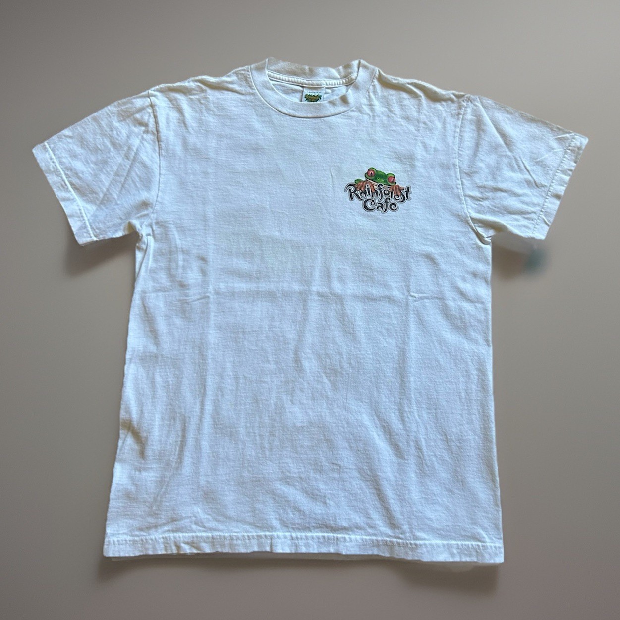Vintage Rainforest Cafe California Frog Graphic Souvenir Shirt Medium White gallery