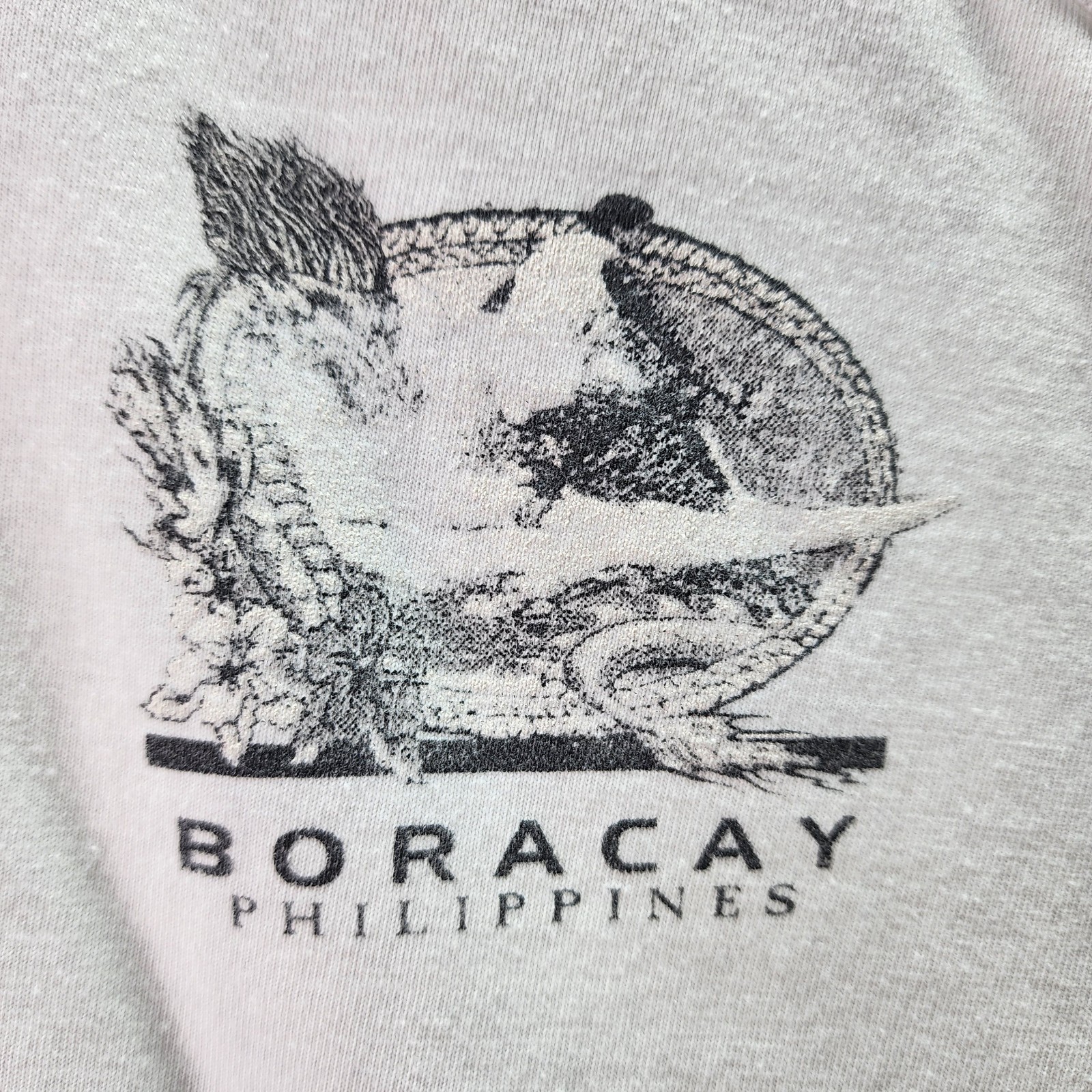 Ocean Wave Boracay Beach Philippines Tank Top White Graphic 3XL Vintage Style gallery