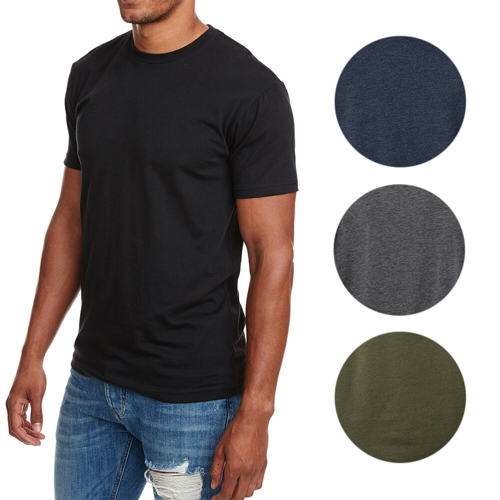 The Next Level Men's T-Shirt Cotton Blend Casual Crew Neck Premium Tee N6210 gallery