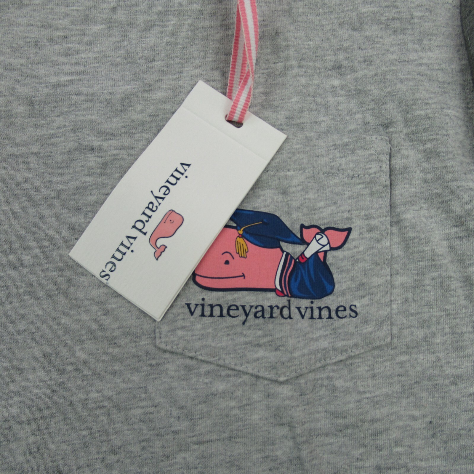 Vineyard Vines Shirt Mens 2XS Gray Long Sleeve Crew Neck Pocket Cotton gallery