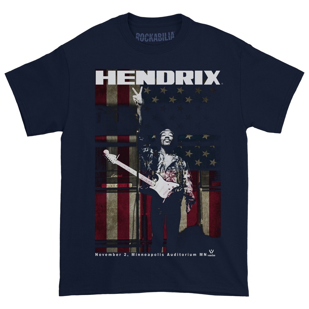 Men’s Jimi Hendrix Minneapolis Auditorium (Rockabilia Exclusive) T-shirt Small