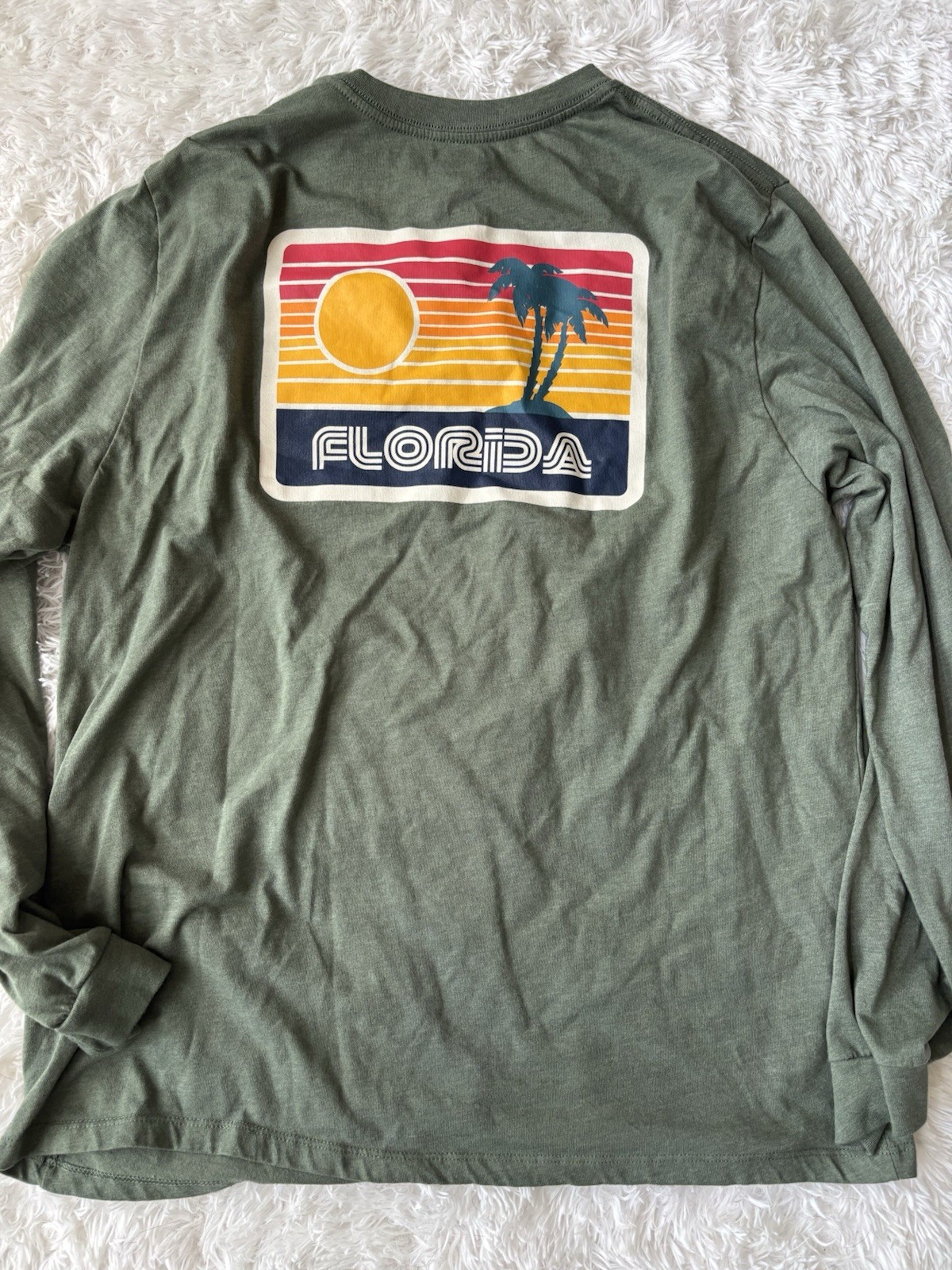 Home Free Men’s Sz. 2XL Green “ Great outdoors Florida” Long Slv Tee gallery