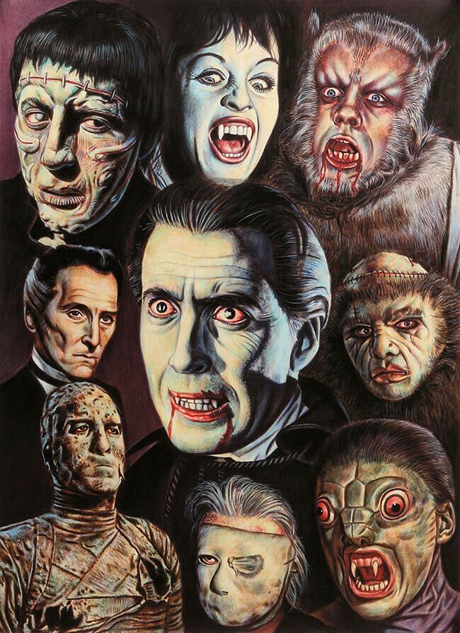 Hammer Horror Brittish Film Gothic Horror And Fantasy Movie Stills Men's T Shirt gallery