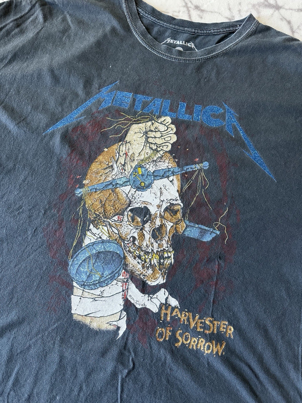 Metallica Official Merchandise Harvester of Sorrow Tour 1988 T-Shirt Men’s L/XL gallery