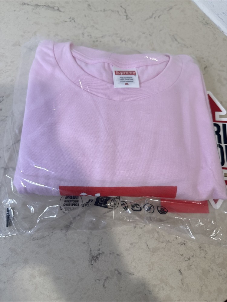 Supreme Arabic Box Logo Tee (Pink, XLarge) – SS26