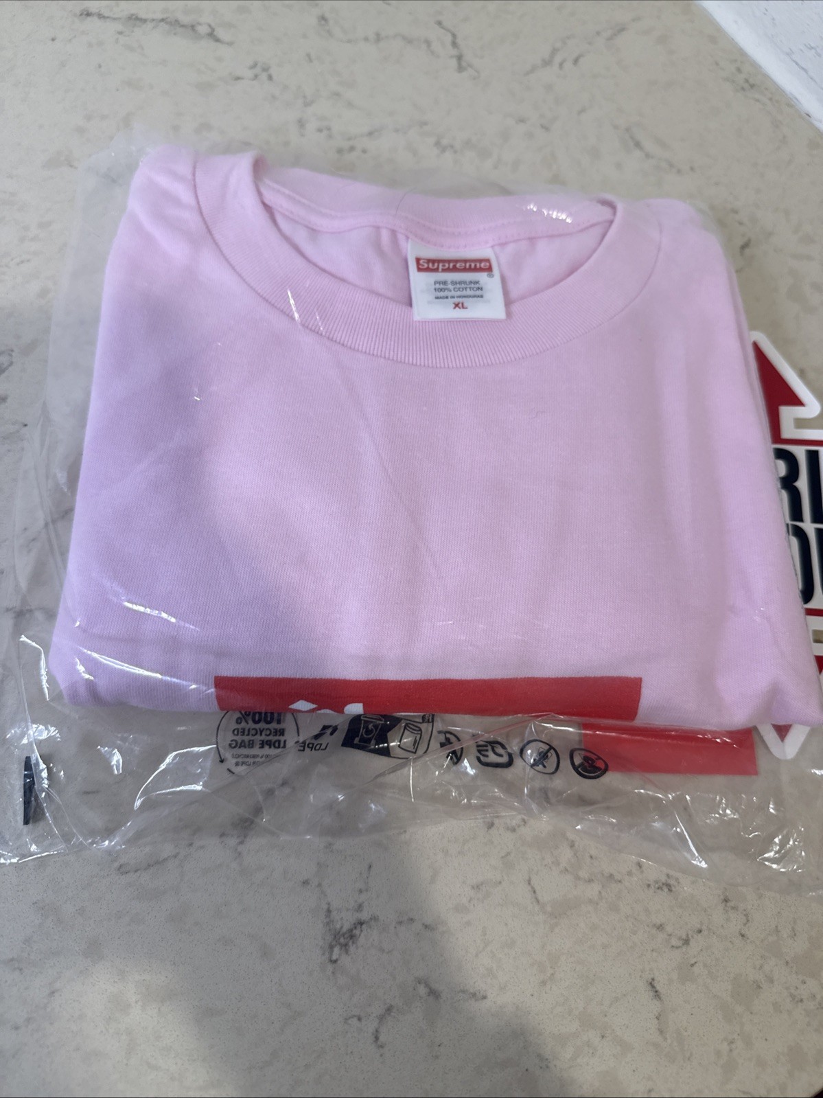 Supreme Arabic Box Logo Tee (Pink, XLarge) – SS26