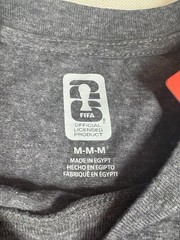 FIFA Official Licensed World Cup T Shirt S/S New with Tag Dark Gray