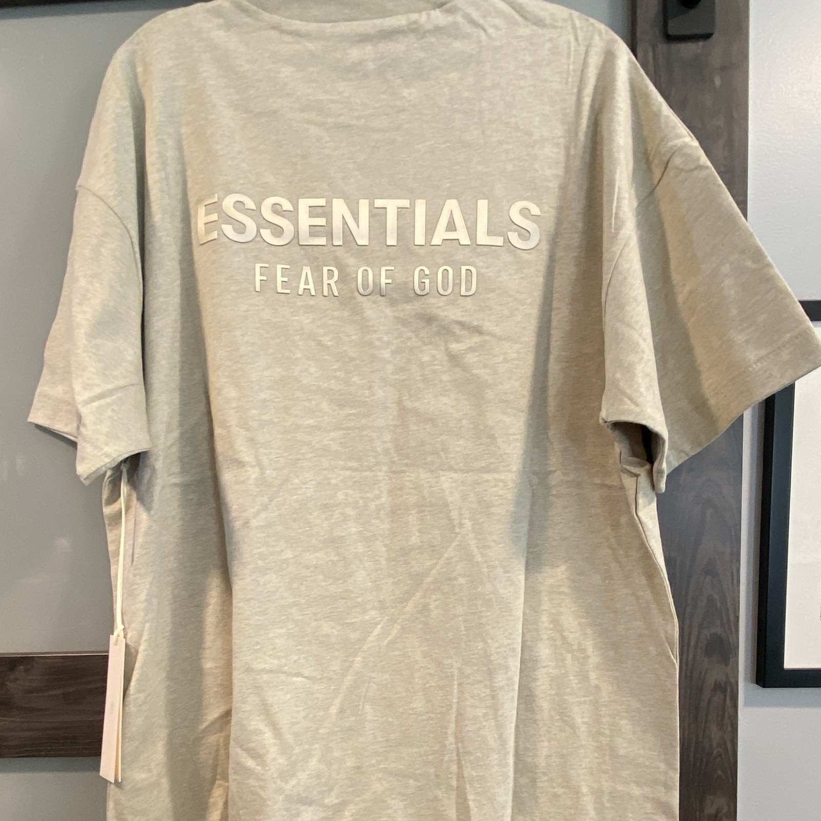 Fear of God Essentials Gray Logo Crew Neck Short Sleeve T-Shirt Men's L gallery
